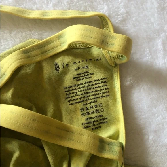 FREE PEOPLE GOOD KARMA YELLOW/GREEN ONSIE PINEAPPLE PUNCH COLOR. Sz M/L - Picture 6 of 6